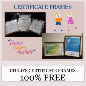 Children's Certificate Frames Free