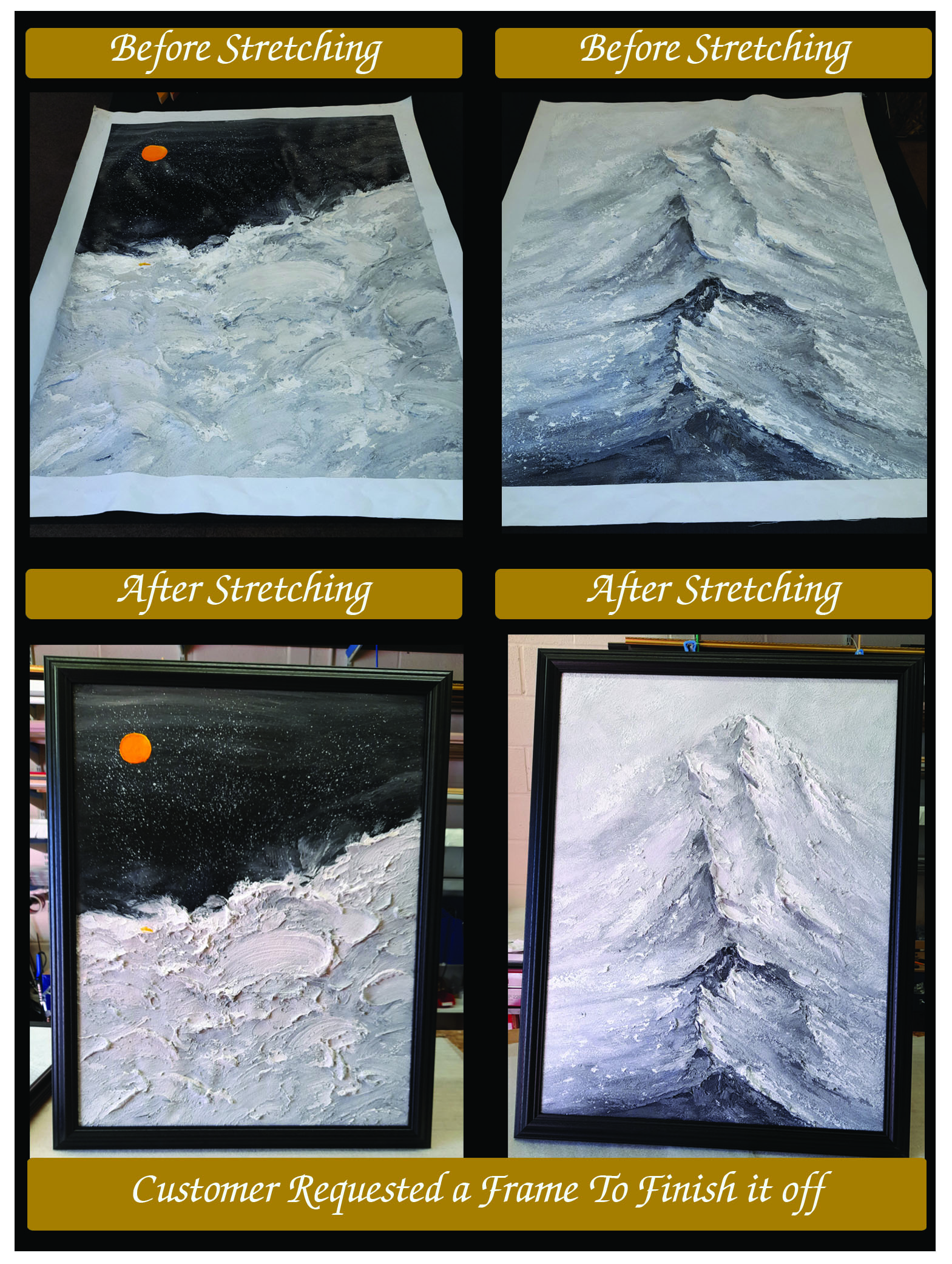 Picture Framing & Canvas Stretching Swansea/Surrounding Areas