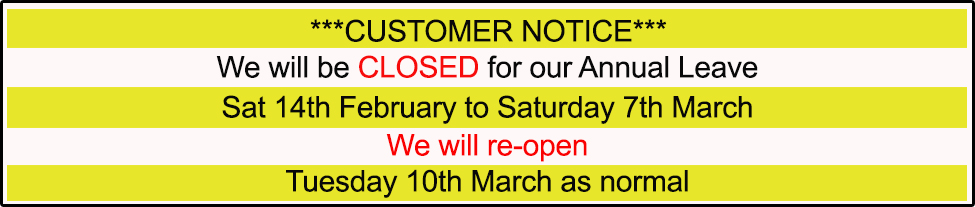 Customer Notice